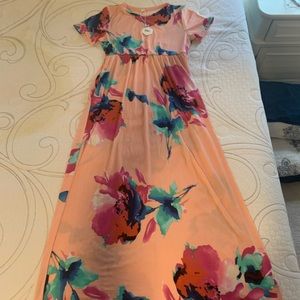 Pink blush maternity dress